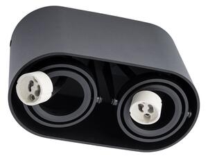 Прожектор, луна SIROK 2xGU10/30W/230V черна