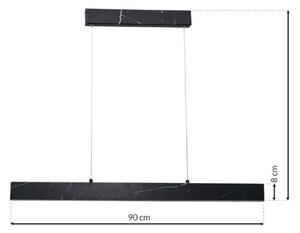 LED Висящ полилей PIERCE LED/18W/230V черен