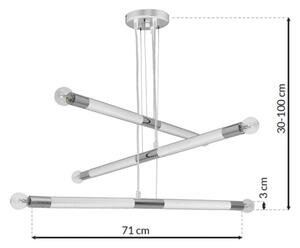 Висящ полилей BASTONE WHITE 6xE14/40W/230V