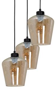 Висящ полилей SANTIAGO 3xE27/60W/230V кафяв
