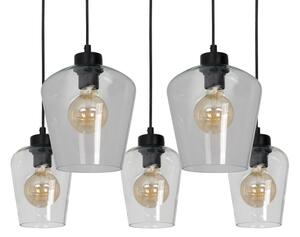 Висящ полилей SANTIAGO 5xE27/60W/230V прозрачен