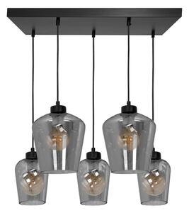 Висящ полилей SANTIAGO 5xE27/60W/230V черен