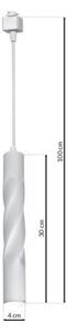 LED Висящ полилей за релсова система TRACK PENDANT LED/3W/230V бял