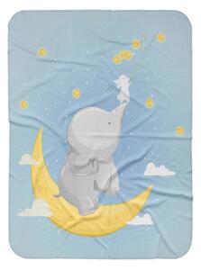 Синьо бебешко одеяло 85x125 cm - OYO kids