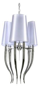 Azzardo AZ0028 - Висящ полилей DIABLO 6xE14/11W/230V бял