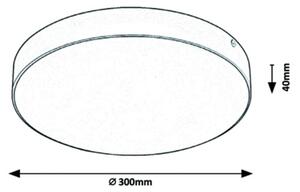 Rabalux - LED таванно осветително тяло LED/24W/230V 2800-6000K IP44 бяло