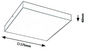 Rabalux - LED таванно осветително тяло за баня LED/18W/230V 2800-6000K IP44 бяло