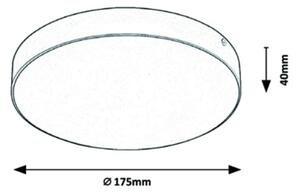 Rabalux - Таванно LED осветително тяло за баня LED/18W/230V 3000-6000K IP44 бяло