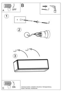 Аплик SUBANI 1xE27/60W/230V