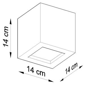 Sollux SL.0871 - Аплик LEO 1xE27/60W/230V сив