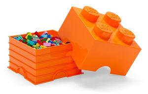Оранжева квадратна кутия за съхранение - LEGO®