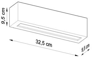 Аплик VEGA 1xE27/60W/230V сив
