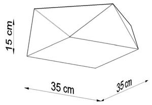 Лампа HEXA 2xE27/60W/230V сребриста
