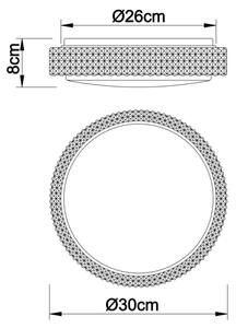 Globo 41749-12 - LED Плафониера OVI LED/12W/230V