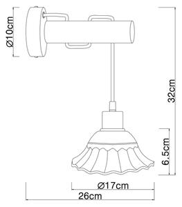 Globo 54050W - Спот аплик JOWITA 1xE27/40W/230V