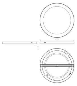 Globo 12379-24W - LED Плафониера LASSE LED/24W/230V