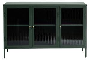 Зелена метална витрина Bronco, височина 85 cm - Unique Furniture