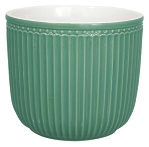 Зелена керамична саксия Alice, ø 14 cm - Green Gate