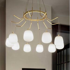 Ideal Lux - LED Пендел KAROUSEL 10xG9/3W/230V Ø 82,5 см месинг