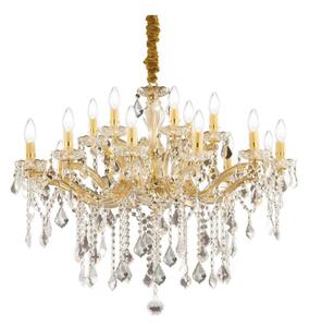 Ideal Lux - Кристален пендел FLORIAN 18xE14/40W/230V Ø 86 см златист