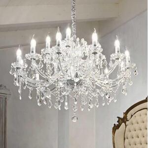 Ideal Lux - Кристален пендел NAPOLEON 18xE14/40W/230V Ø 96 см хром