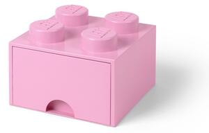 Светлорозова квадратна кутия за съхранение - LEGO®