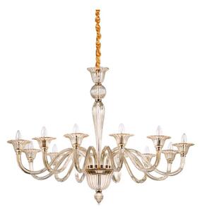 Ideal Lux - Пендел BRIGITTA 12xE14/40W/230V Ø 120 см месинг