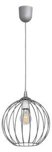 Висящ на въже полилей MERCURE 1xE27/15W/230V сива