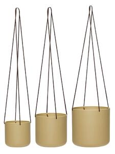 Метални висящи и стенни покрития за кашпи в комплект 3 бр. ø 25 cm Bloom – Hübsch