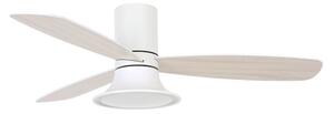 Lucci Air 210661-LED Димируем вентилатор FLUSSO 1xGX53/18W/230V дърво/бял + д.у