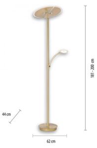 Paul Neuhaus 673-60- LED димируема подова лампа ARTUR 2xLED/21W/230V+LED/6W