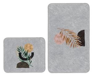 Сиви килими за баня в комплект 2 бр. 60x100 cm – Mila Home
