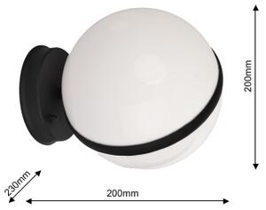 Екстериорен аплик CIRCULO 1xE27/40W/230V IP44