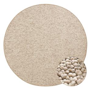 Светлокафяв кръгъл килим ø 133 cm Wolly – BT Carpet
