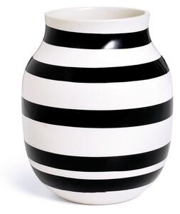 Ваза от черно-бял фаянс, височина 20 cm Omaggio - Kähler Design