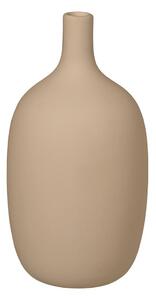 Бежова керамична ваза Nomad, височина 21 cm - Blomus