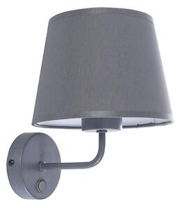 Аплик MAJA 1xE27/15W/230V сив