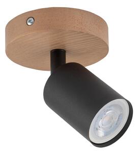 Спот TOP WOOD 1xGU10/10W/230V черен/дървен