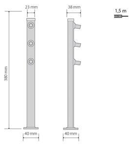 LED Стояща лампа PICCO 3xLED/5,4W/500mA