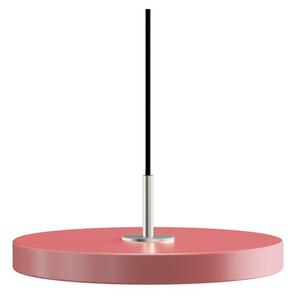 Розово LED висящо осветително тяло с метален абажур ø 31 cm Asteria Mini – UMAGE