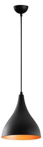 Черно висящо осветително тяло с метален абажур ø 22 cm Berceste – Opviq lights