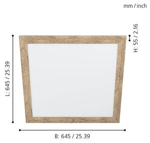 Eglo 99436 - LED плафон PIGLIONASSO LED/32W/230V 645x645 mm