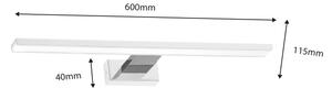LED осветление за огледало за баня SHINE LED/13,8W/230V 60 cm IP44 бял/хром