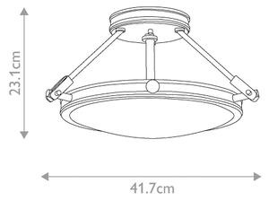 Hinkley HK-COLLIER-SF-S-BX - Плафонен полилей COLLIER 3xE14/40W/230V Ø 41,7 cm