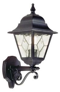 Elstead NR1-BLK - Екстериорен аплик NORFOLK 1xE27/100W/230V IP43