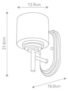 Elstead FE-MALIBU1-BATH - LED Аплик за баня 1xG9/3W/230V IP44