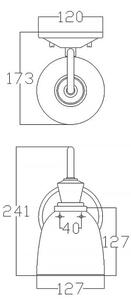 Elstead KL-CORA1-BATH - LED Аплик за баня CORA 1xG9/3W/230V IP44