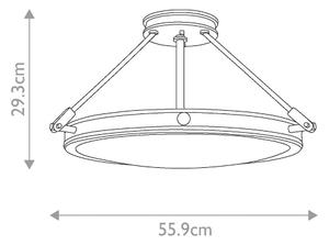 Elstead HK-COLLIER-SF-M - Повърхностен полилей COLLIER 4xE14/60W/230V
