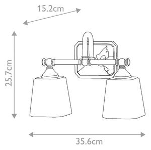 Elstead FE-CONCORD2-BATH - LED Аплик за баня CONCORD 2xG9/3W/230V IP44