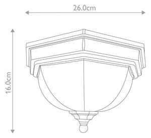 Elstead GZH-FF12 - Екстериорна лампа FAIRFORD 2xE27/40W/230V IP44